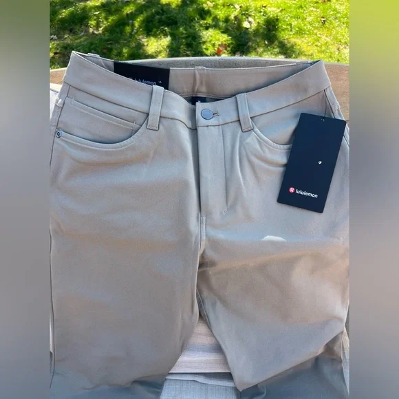 Lululemon ABC Slim Fit 5 Pkt Pant Sz 28 Warpstreme Warm Ash Gray